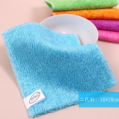 Wholesale 2-yuan store supply generation 2 16*18 colorful bamboo fiber dishwashing towels for greasy dishwashing and wiping cloths