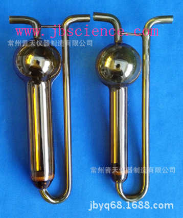 多孔玻板吸收管     U型多孔玻板吸收管（10mL ）普天