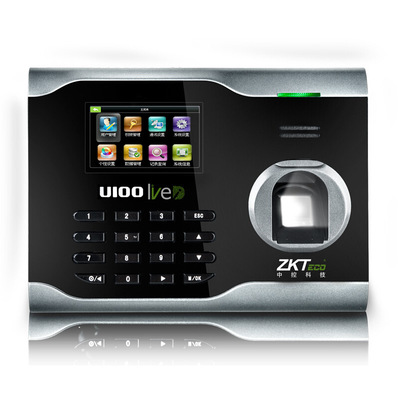 Central control wisdom U100 Fingerprint attendance machine Punch card machine Commuting Attendance machine Network functions Color screen