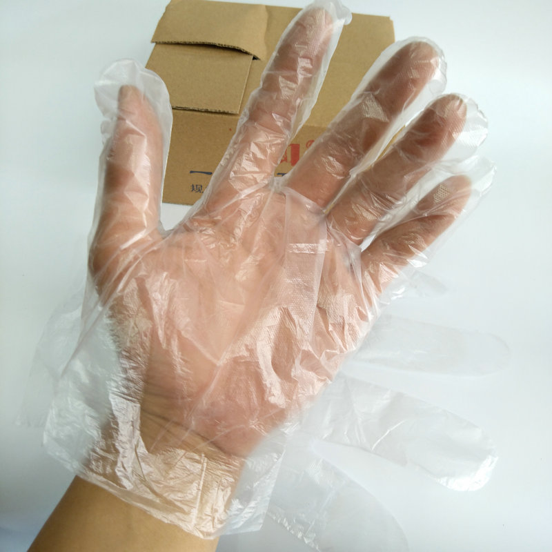 PE一次性卫生手套塑料薄膜手套洗碗美容加厚透明手套