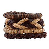 2019 New Vintage Woven Leather Bracelet Simple Bracelet Bracelet Adjustable