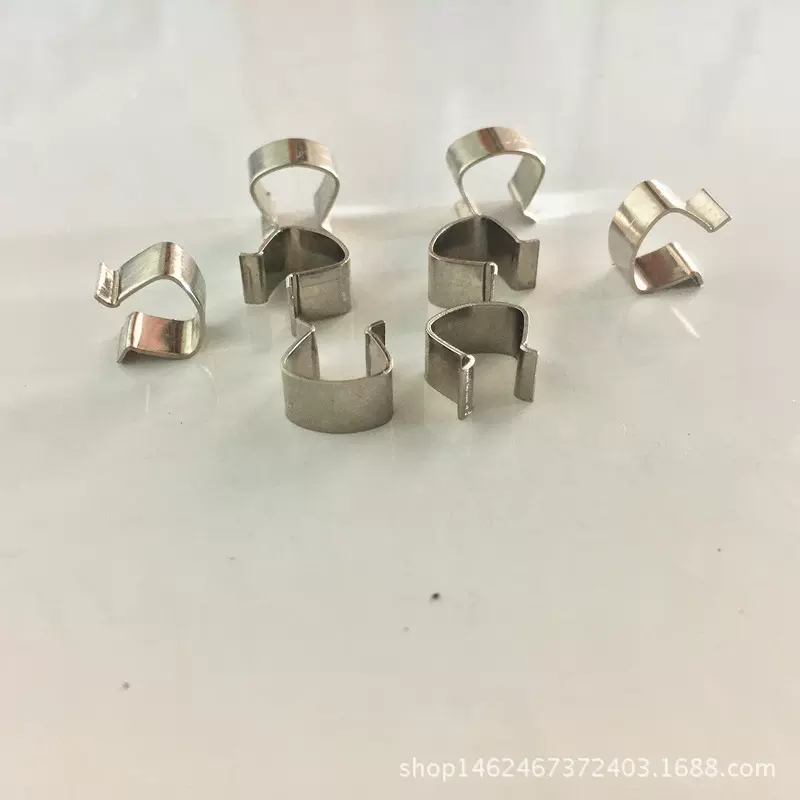 衣架配件 内衣架弹簧片 开关弹簧片冲压件片弹簧 斧头夹子 铁夹