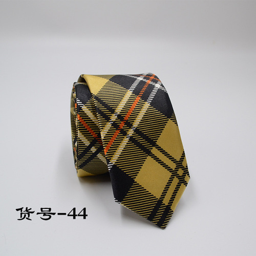 Leather Tie Korean Version 5cm British Narrow Print Casual Wedding Groom ushers Manufacturer Wholesale Customization