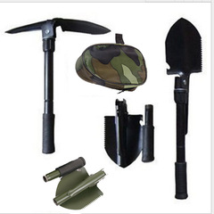 Outdoor Tools Engineer Shovel Car-Mounted Stainless Steel Four-in-One Multifunctional Folding Shovel Garden Soldier Shovel