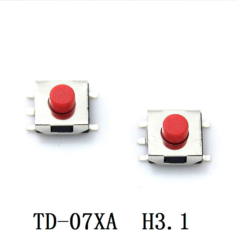 贴片轻触按键开关6*6*3.1贴片环保耐高温  TD-07XA电子开关批发