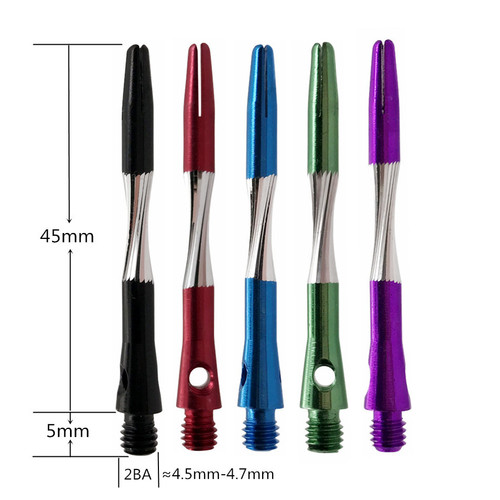 GOODARTS Diamond Mirror Carved Twist Dart Rod Metal Aluminum Rod Dart Accessories Cross-border Amazon