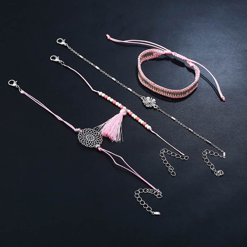 Occident and the United States alloy plating Jewelry Set (Pink)NHNNZ3031-Pink