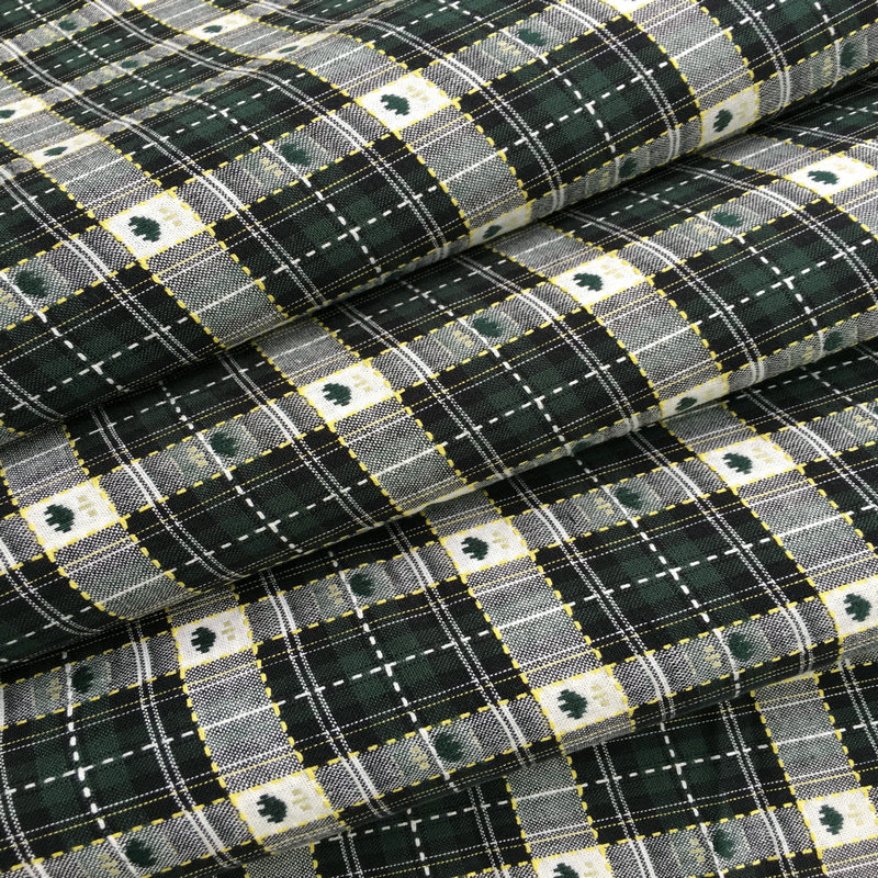 供应色织布 全棉格布 衬衫面料 时装布料