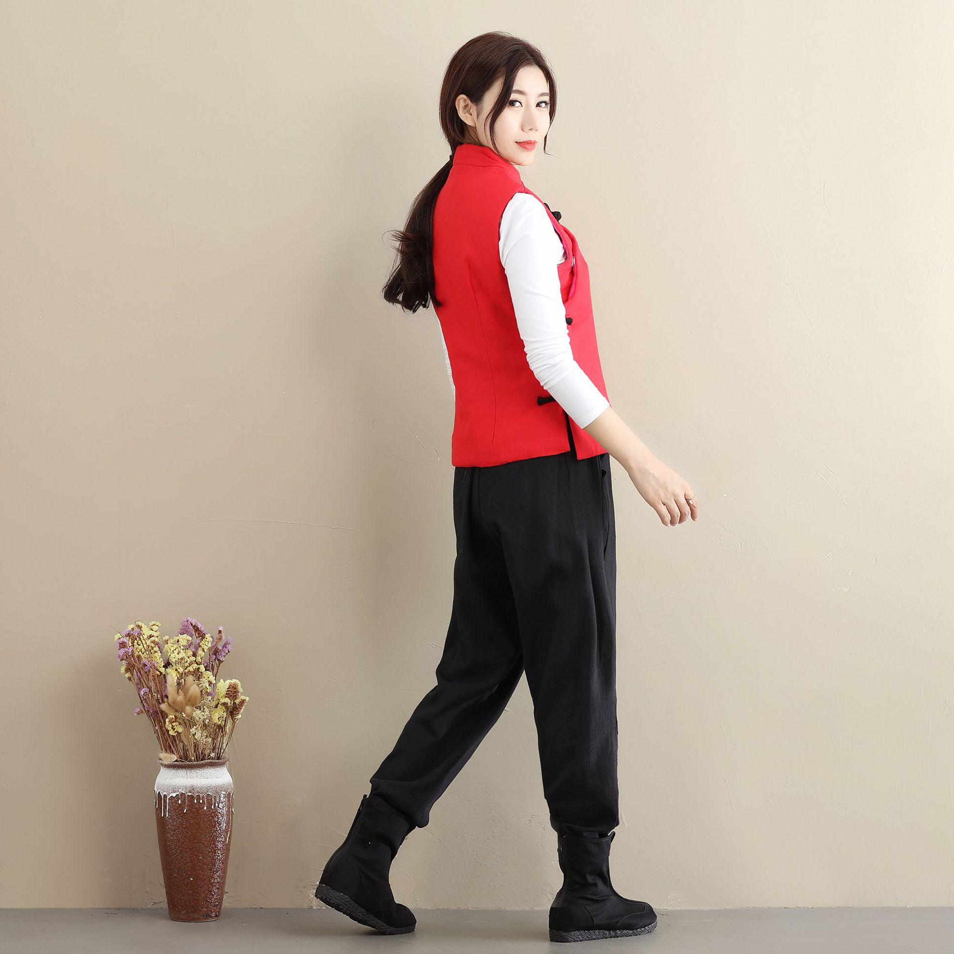 Gilet femme ASAYOU en Coton et lin - Ref 3318112 Image 20