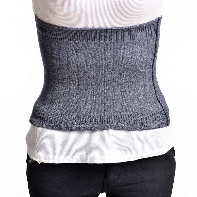 Venta al por mayor de fábrica cinturón de protección de Cachemira forrado de lana caliente engrosada cinturón de corsé a prueba de frío deportes equipo de protección cinturón deportivo