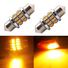 ����ֱ�� ����˫�⳵�� 31mm 24smd 3014 LED���� �Ķ��� ������