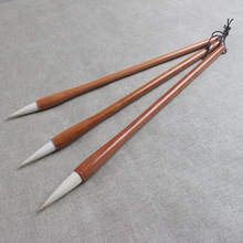 厂家直销书法国画木杆大羊毫毛笔 作品欣赏文港批发套装