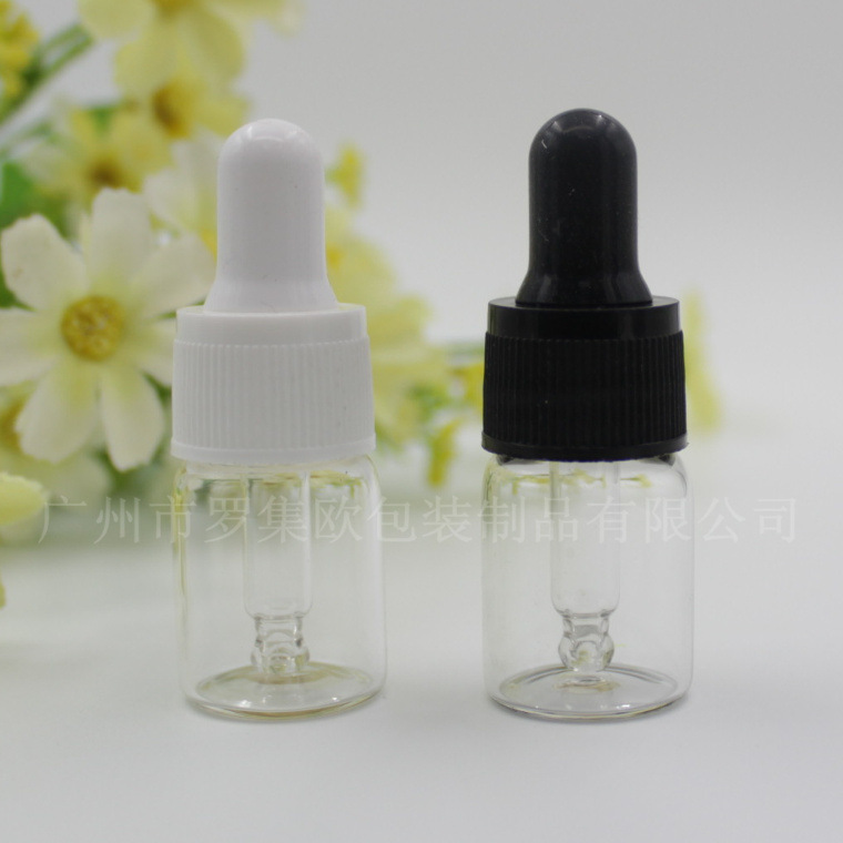 5ml透明精油西林瓶胶头滴管玻璃分装瓶化妆品香水包装空瓶子现货