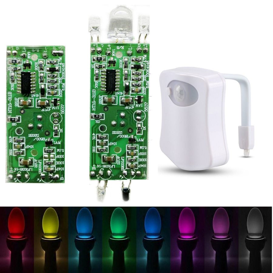 创意马桶灯线路板SMT贴片加工感应马桶灯PCB电路板设计批发