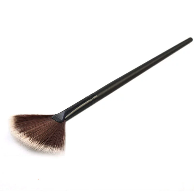 魅蔻 Fiber-bristle fan-shaped makeup brush, loose powder and remaining powder brush, beauty and makeup tools, e-commerce gifts and gifts