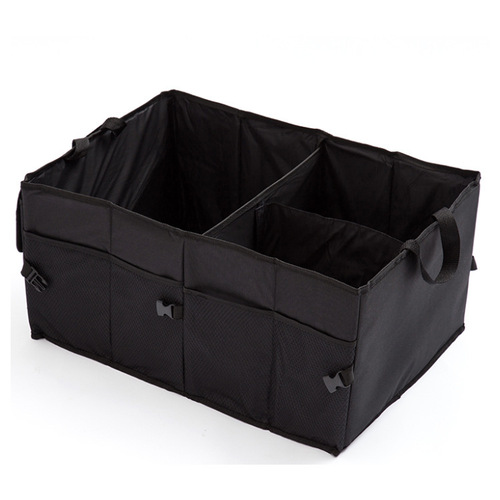 Car storage bag, car supplies, foldable Oxford cloth trash can, car trunk storage box, storage box