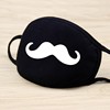 Cartoon black summer thin cotton medical mask