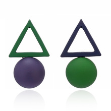 2017新款韓版三角幾何形耳墜簡約氣質時尚耳環速賣通熱賣