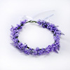 Cross -border hot -selling new simulation purple lavender flower ring seaside vacation shooting flower ring hairband spot spot wholesale