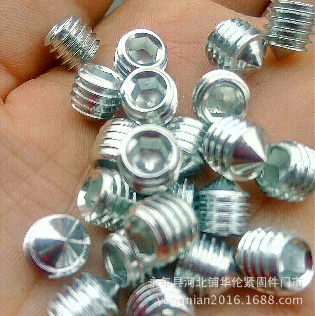 GB77高强度无头顶丝紧定机米平端止付螺丝M2-M30