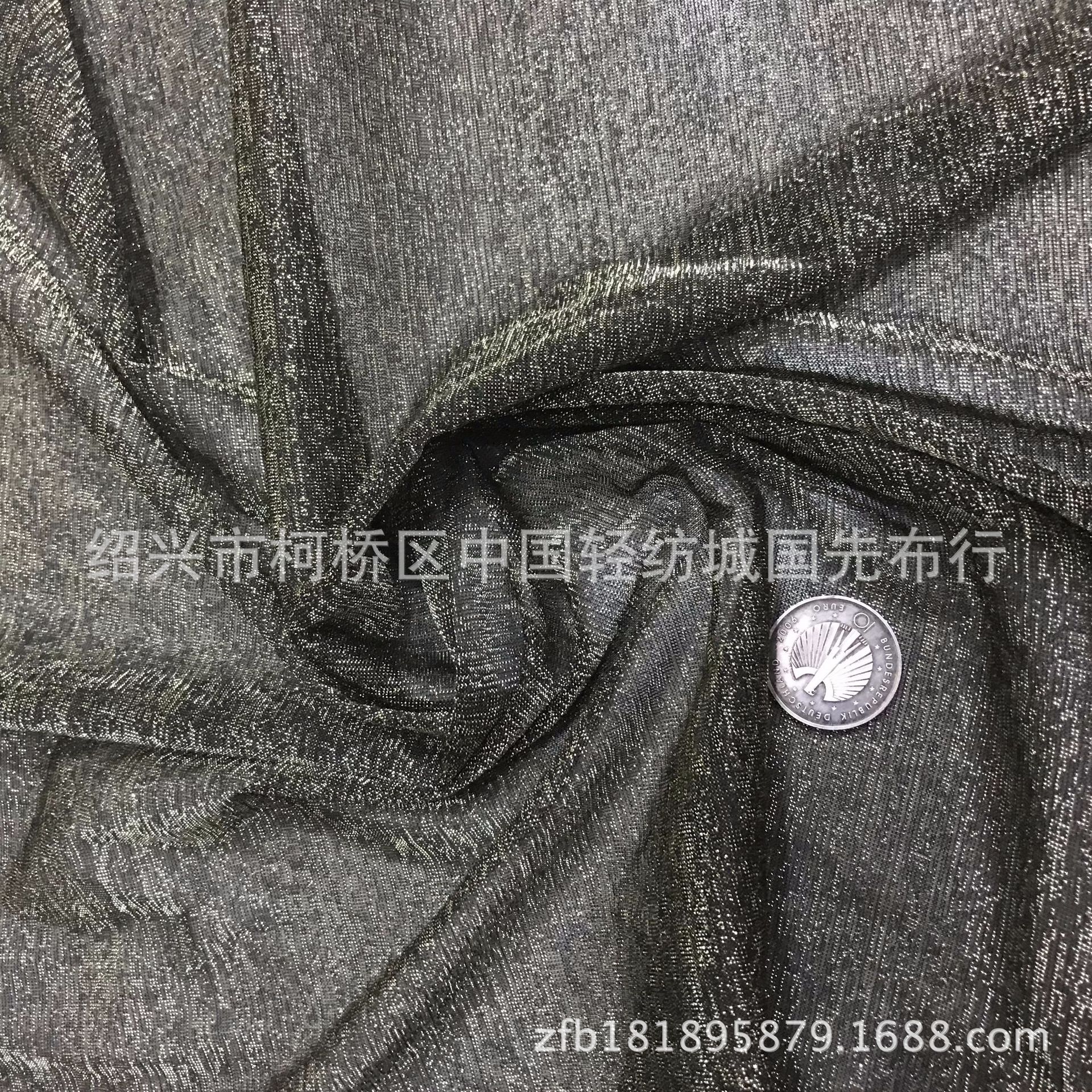 薄款蛀虫布 金银丝两面弹力布拉架弹力布 柯桥中国轻纺城厂家直销