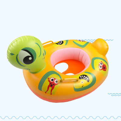 儿童充气卡通乌龟座艇婴幼儿充气游泳圈小乌龟坐骑|ms