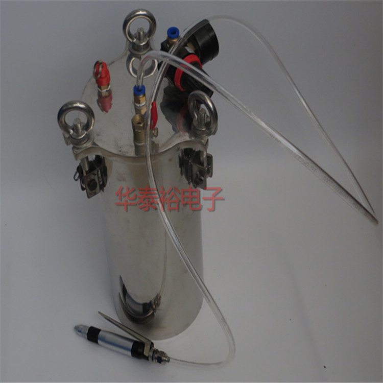 不锈钢压力桶配手动阀小流量胶阀手动点胶机黄胶打胶机送全套配件