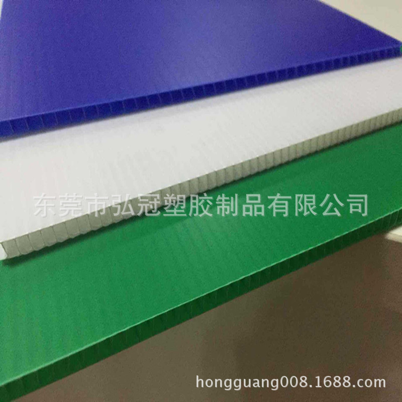 东莞厂家批发 塑料PP防静电中空板 塑胶瓦楞板 万通板 广告板