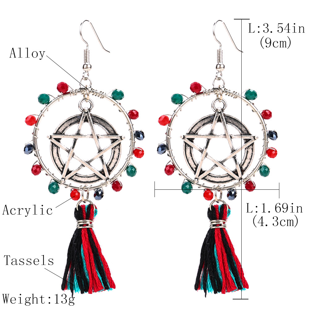 Occident and the United States alloy plating earring (color)NHJE0513-color
