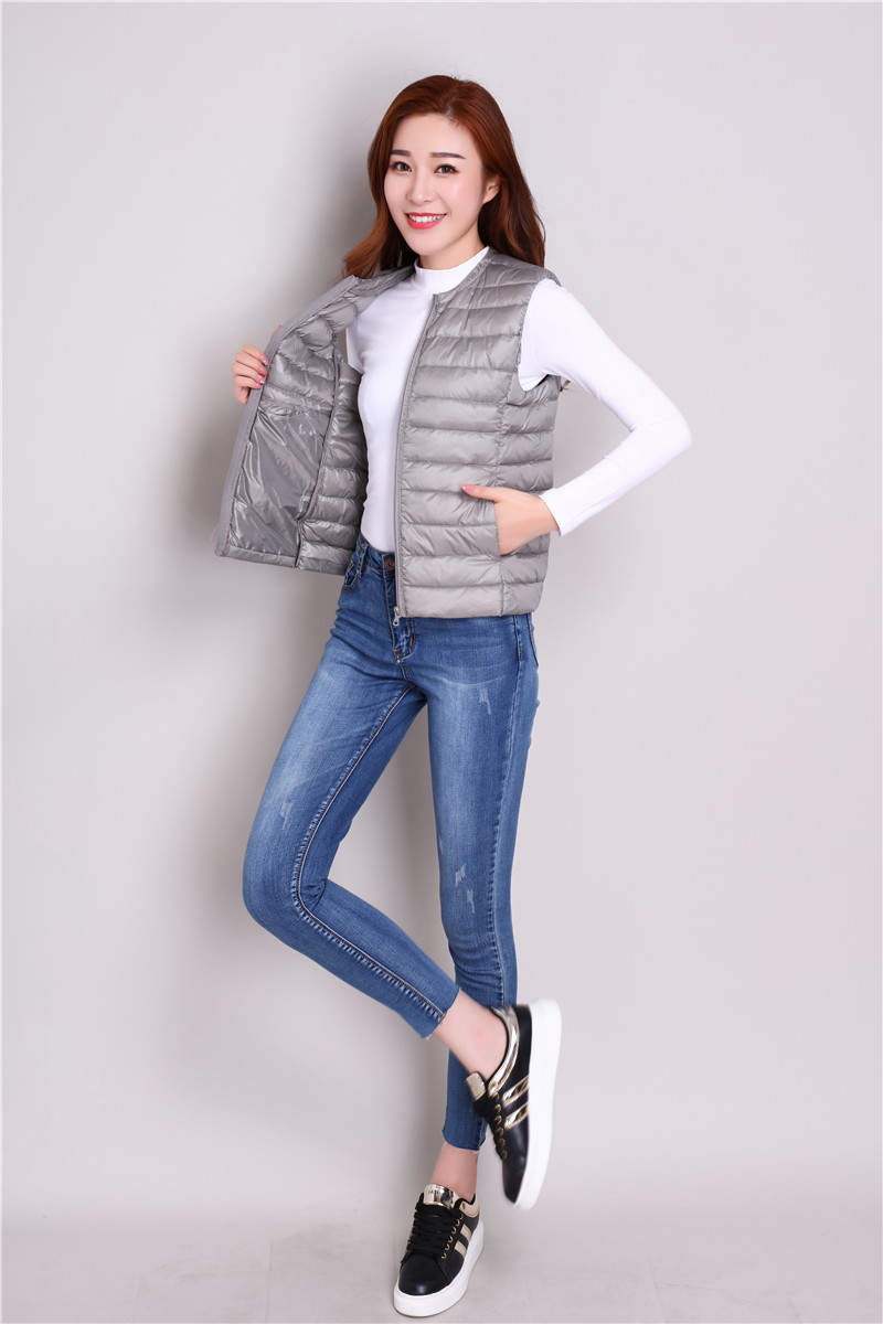 Gilet femme en Duvet de canard blanc - Ref 3316304 Image 45