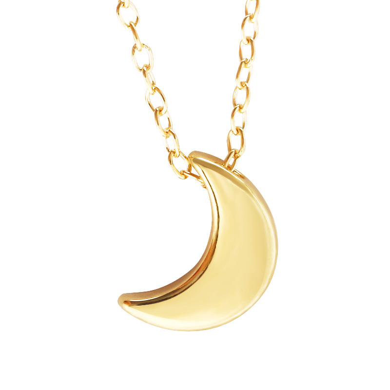 Fashion Simple Moon Pendant Alloy Necklace display picture 3