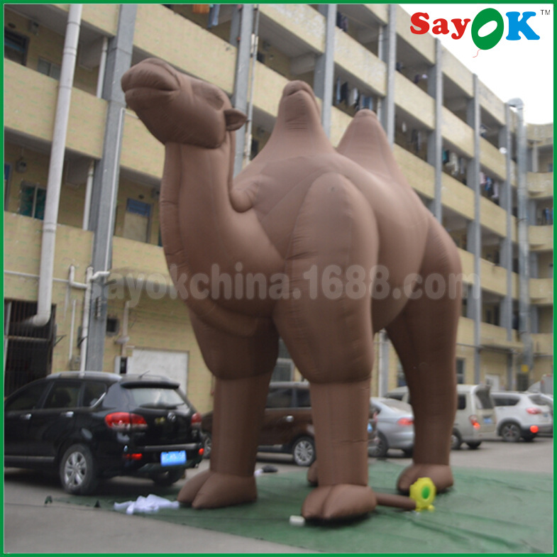定制牛津布料巨型充气骆驼 户外大型充气广告骆驼 仿真动物模型