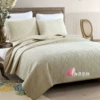 Beige round disk embroide