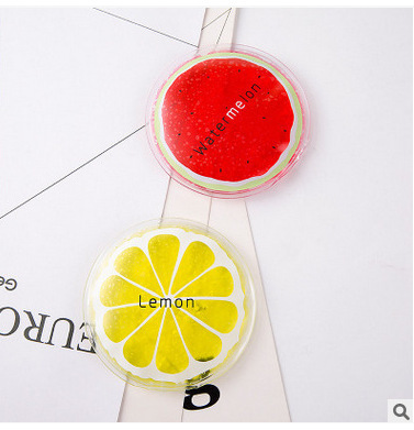 Portable outdoor cooling ice pack for summer travel Cute and sweet fruit series cooling and cold compress ice pack cooling bag