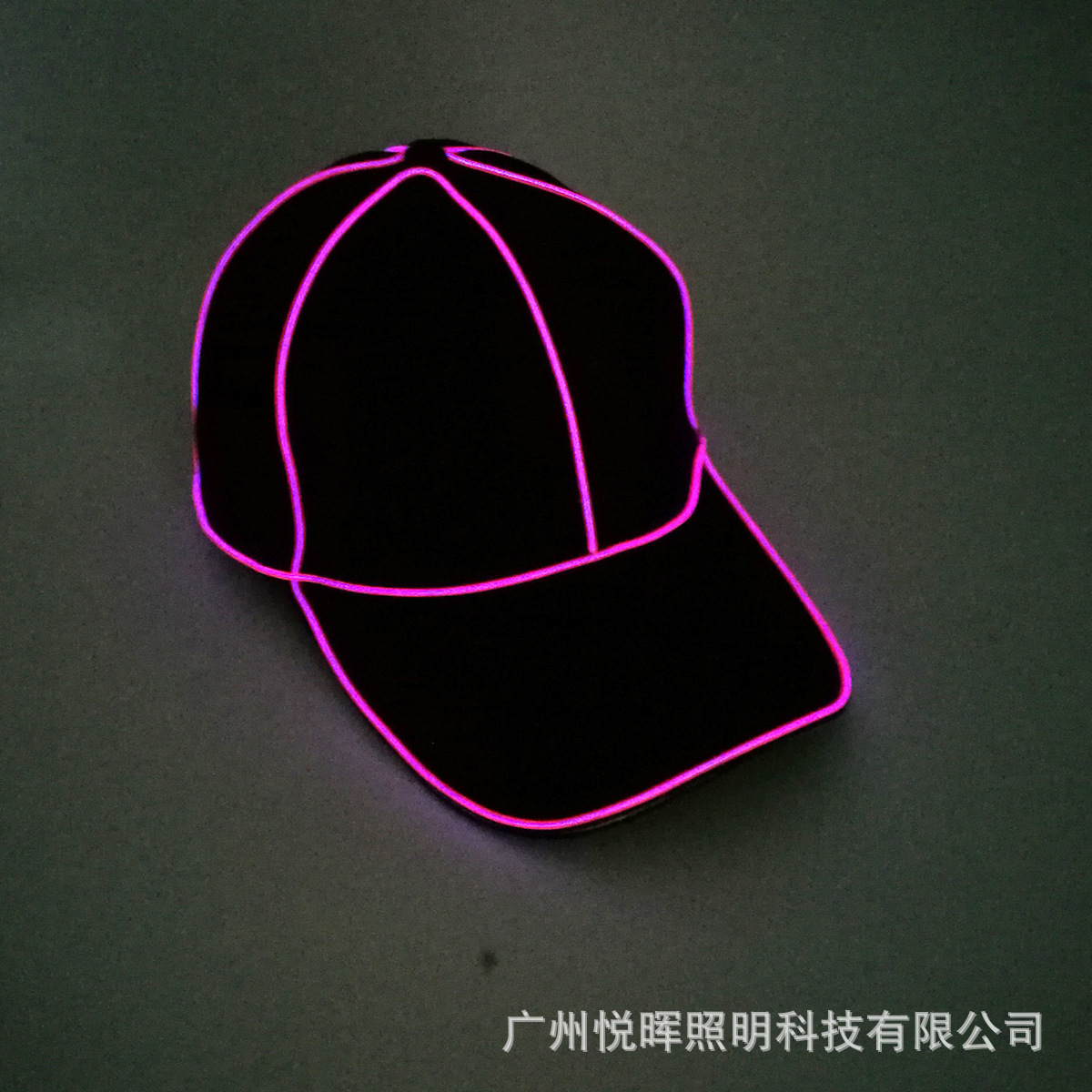 Luminosa gorra de béisbol luz fría flash casquillo brillante hip hop sombrero bola espectáculo noche suministros
