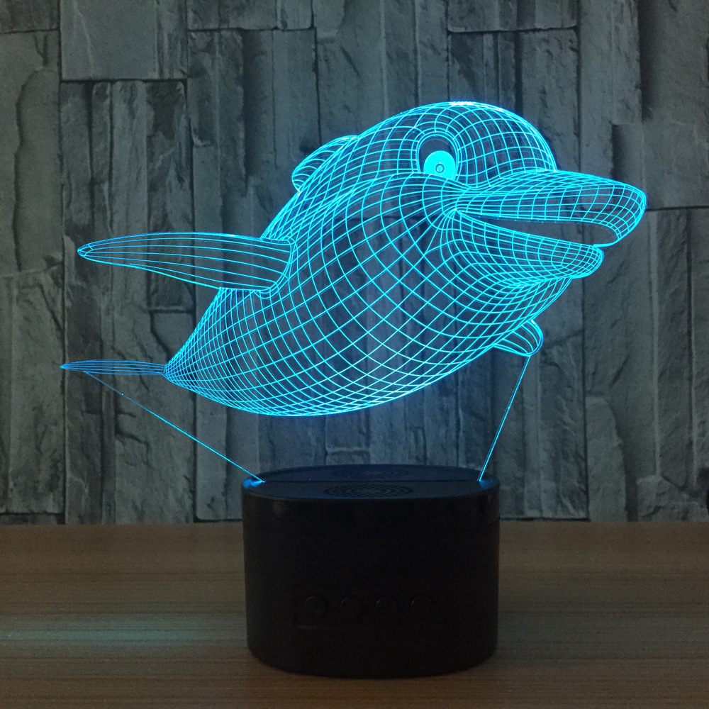 3d led 创意灯 相框式3d灯七彩遥控触摸礼品