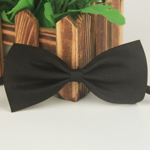 Multi-color solid polyester adult men women children pets universal bow tie performance team group bow wholesale