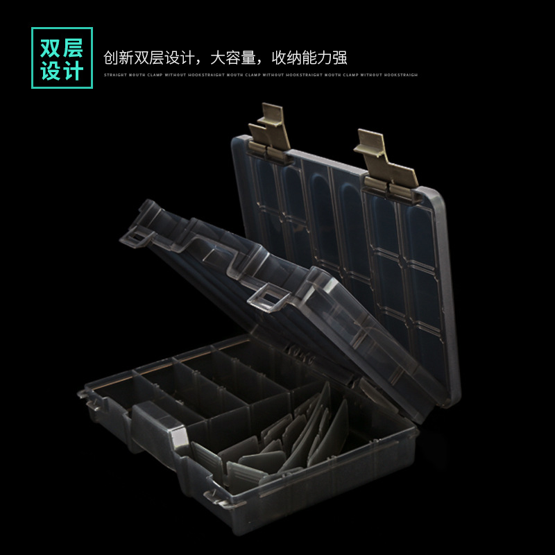 現(xiàn)代釣具多功能路亞防水塑料配件盒魚(yú)鉤盒 手提大儲(chǔ)物盒漁具批發(fā)