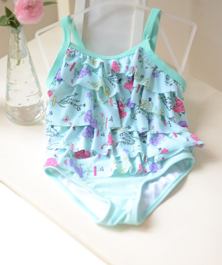 Blue and green spike cake one piece