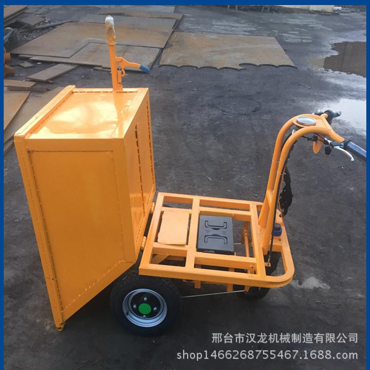 汉龙电动手推车 搬运平板车 新建筑工地用手推车 农用手推车