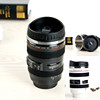 Canon, lens, cup stainless steel, glass, camera