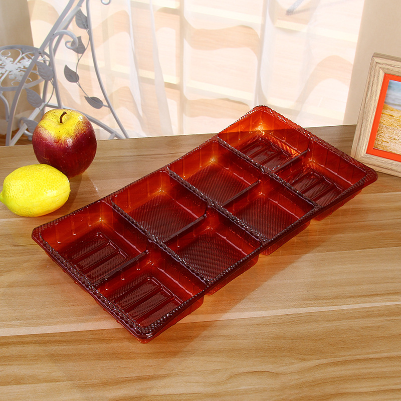 厂家吸塑包装 月饼盒内托吸塑 咖啡色吸塑包装定制pvc盒定制