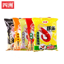 正品 四洲虾条80g*20包每箱 膨化食品多种口味超市休闲零食品供应