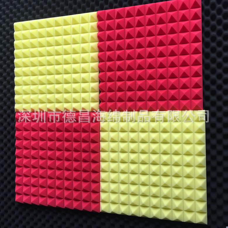 高密度三聚氰胺海绵 金字塔密胺海绵 聚氨酯阻燃防火海绵 波峰棉