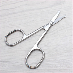 Stainless Steel Round Head Nose Hair Trimmer Beauty Scissors Round Head Nose Hair Trimmer Beauty Gadgets