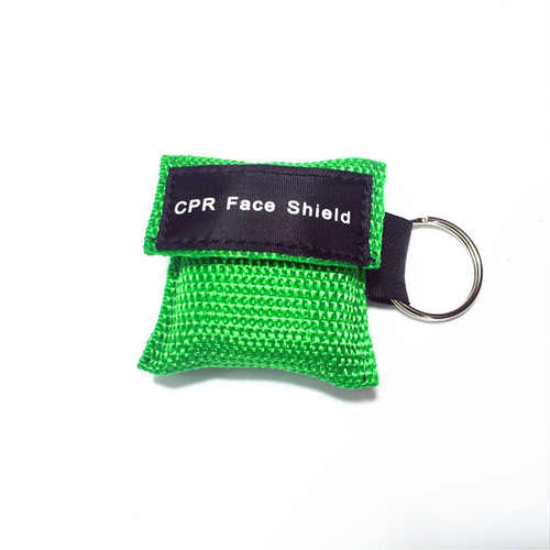 Customized CPR first aid mask, disposable respiratory PVC mask, OEM processing, one-way valve design