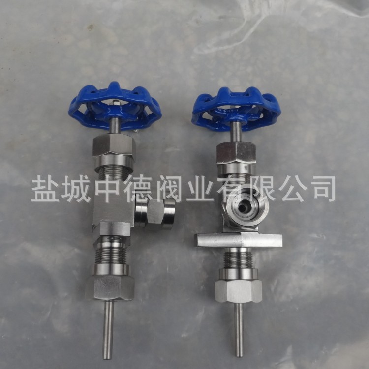 油田专用压力表截止阀 M20X1.5表弯针型阀 304/316仪表阀门