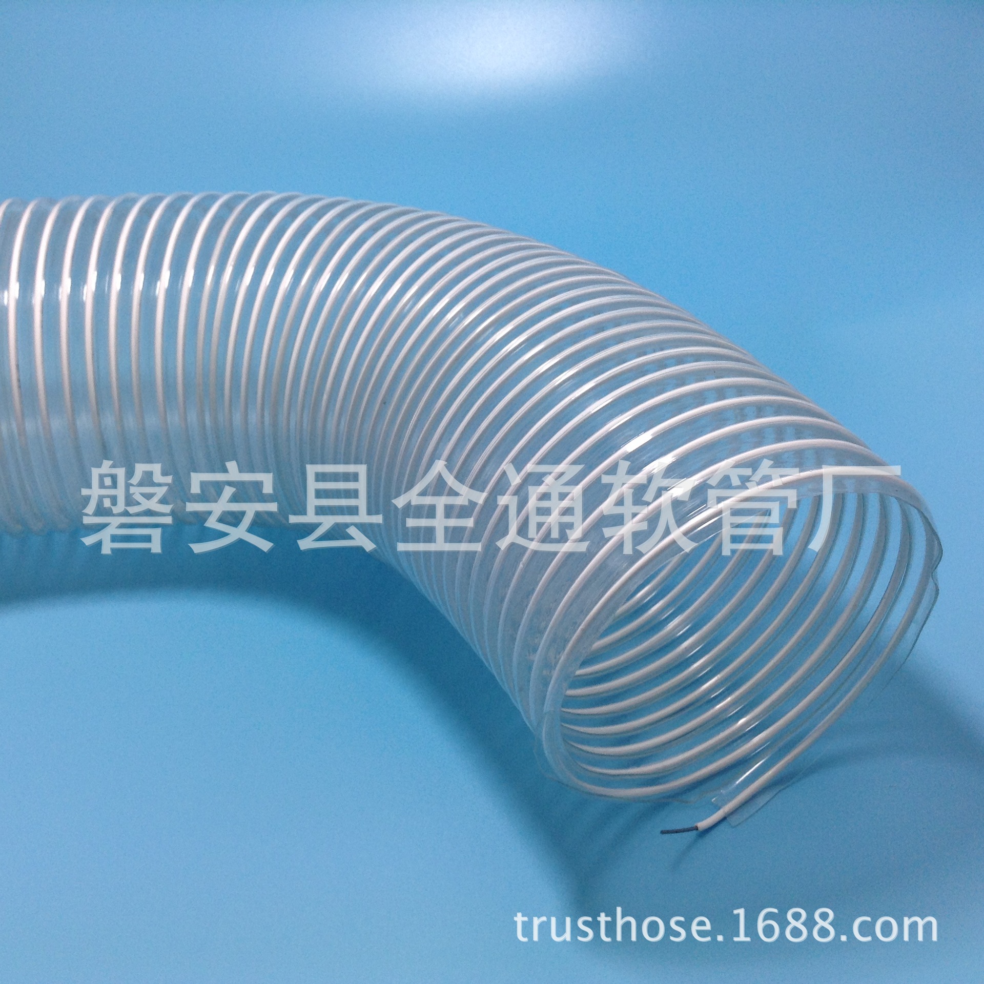 供应直径175mm 工业通风除尘用 抗压耐磨 钢丝加强pvc波纹管