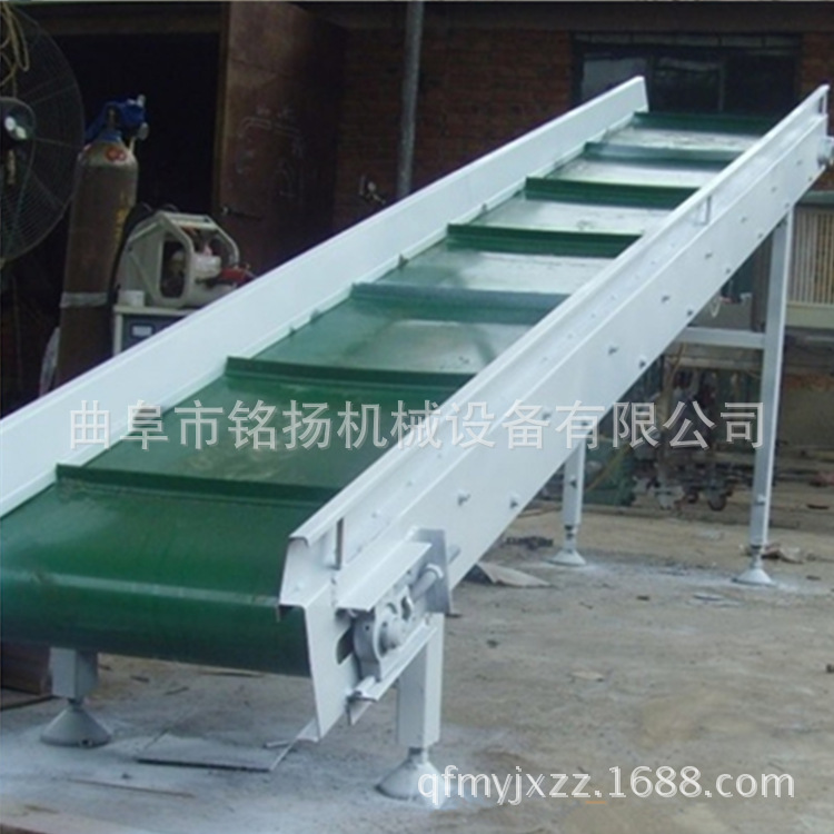 快递公司可移动式升降机分拣运输机 裙边防滑皮带式皮带输送机