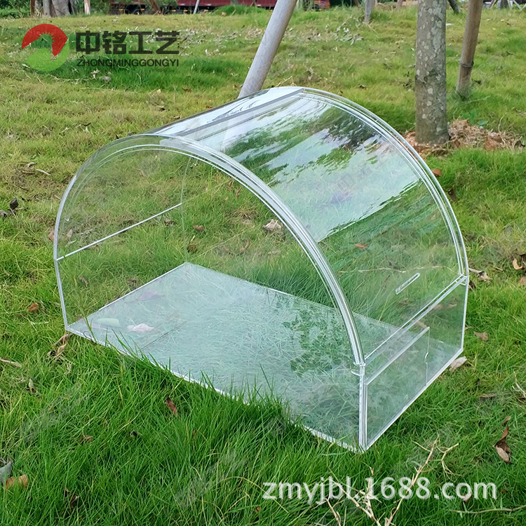 商场超市透明有机玻璃食品盒 创意五谷杂粮带盖盒子中山厂家定制